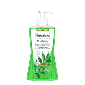 Himalaya Purifying Neem Face Wash|Clears and Prevents Pimples & Acne|Made with 5 parts of Neem|New & Best Ever clinically Proven formula|Gently Cleanses|For men and women|400 ml