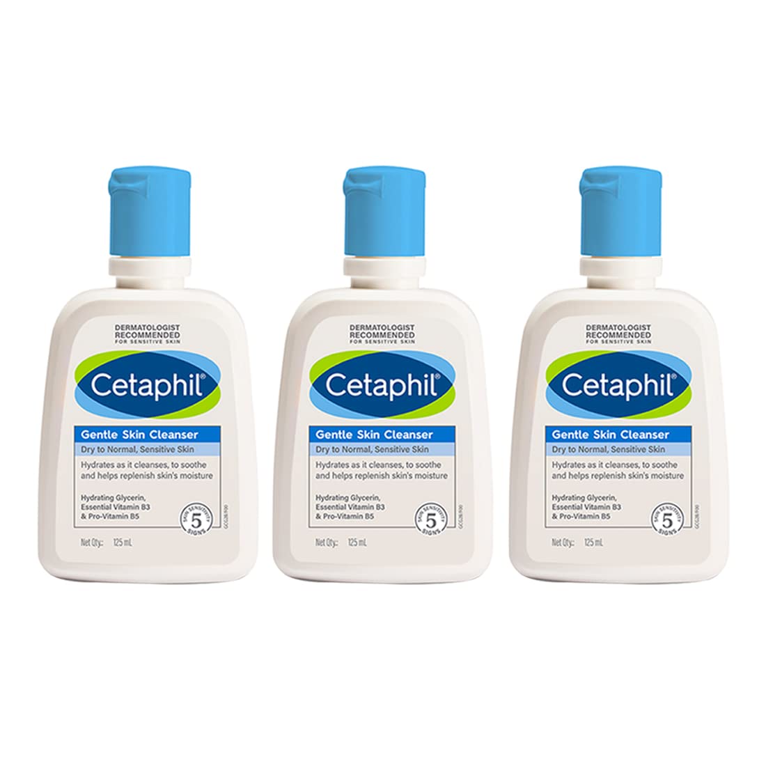Cetaphil Gentle Skin Hydrating Face Wash 118ml, Paraben Free, Sulphate-Free Gentle Skin Hydrating Cleanser with Niacinamide, Vitamin B5 for Dry to Normal, Sensitive Skin