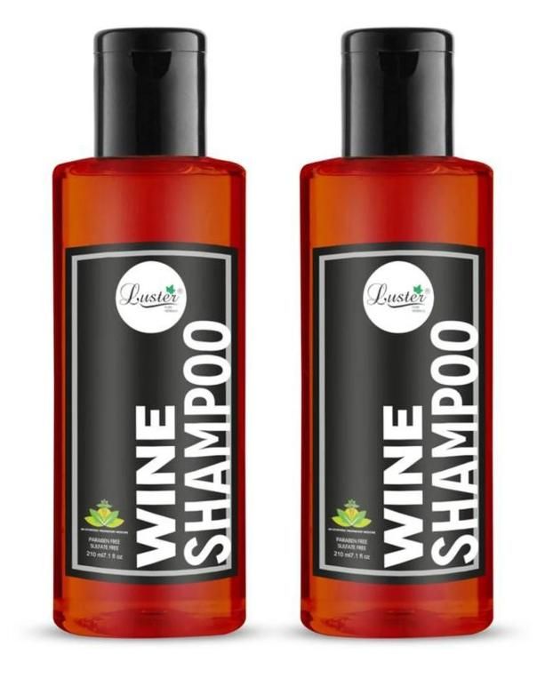 Wine Shampoo For Dry and Frizzy Hair 210 ml (Pack of 2)